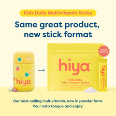 HIYA polvo del sobre cerca para ver textura y fácil disolución