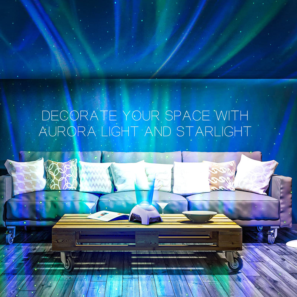 HODANS projector in party setting with rhythm lights, boosting atmosphere and energy
