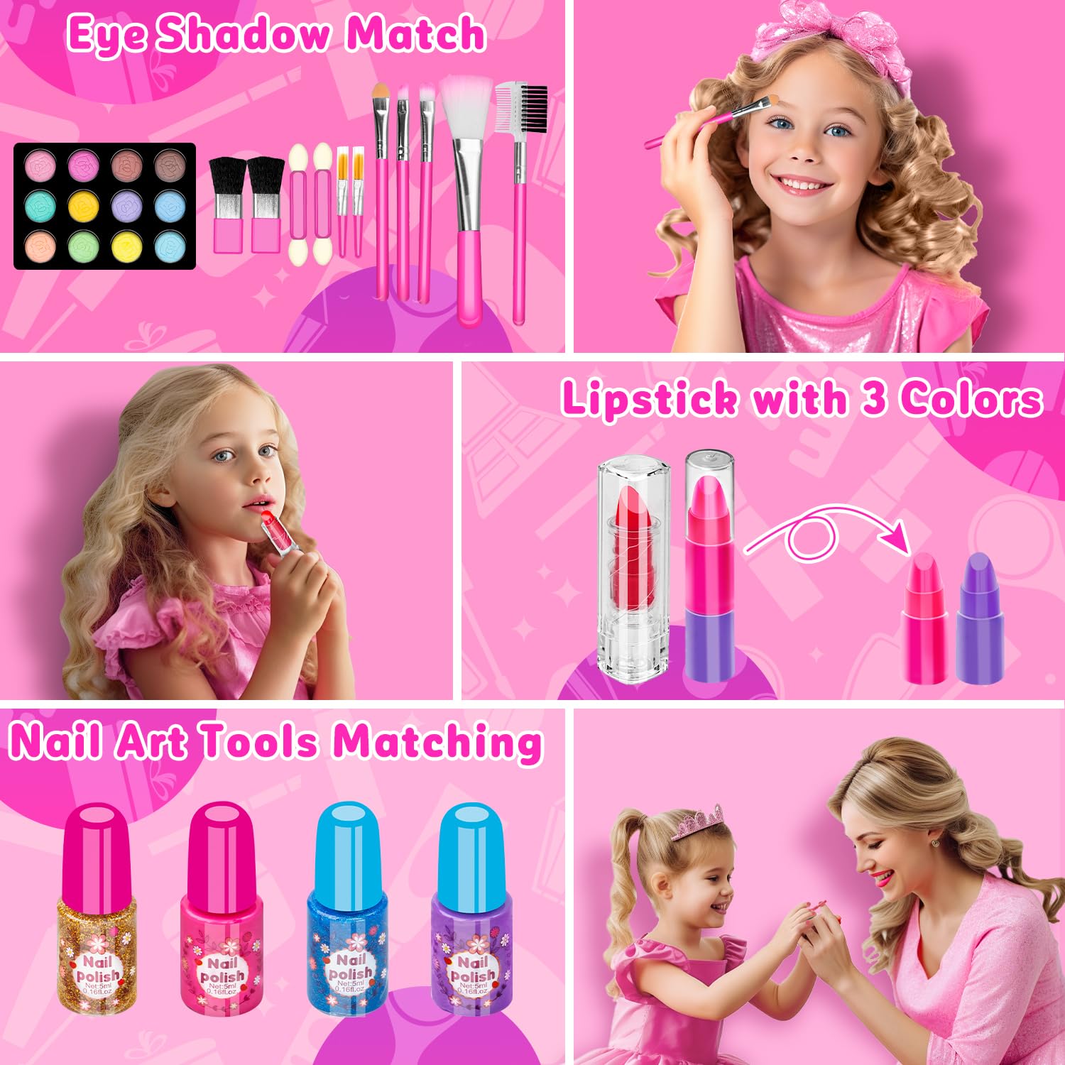 Hollyhi detalle de los brillos labiales y barras con textura cremosa fácil de lavar