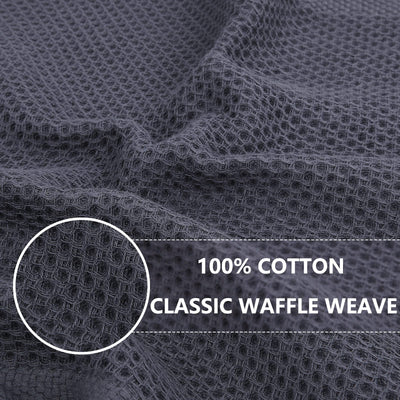 Homaxy close-up tejido waffle que muestra la textura absorbente y suave