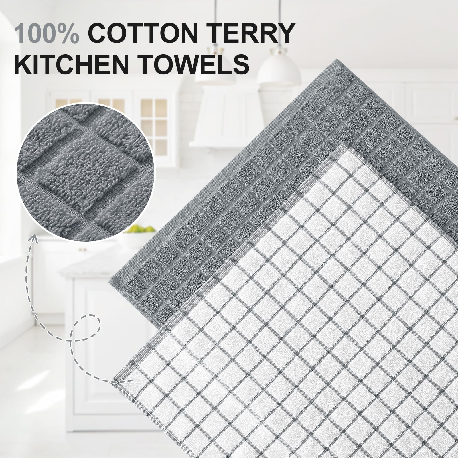 Homaxy primer plano de la textura de rizo 390 GSM que mejora la absorción