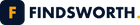 Findsworth logo — F monogram with wordmark, navy