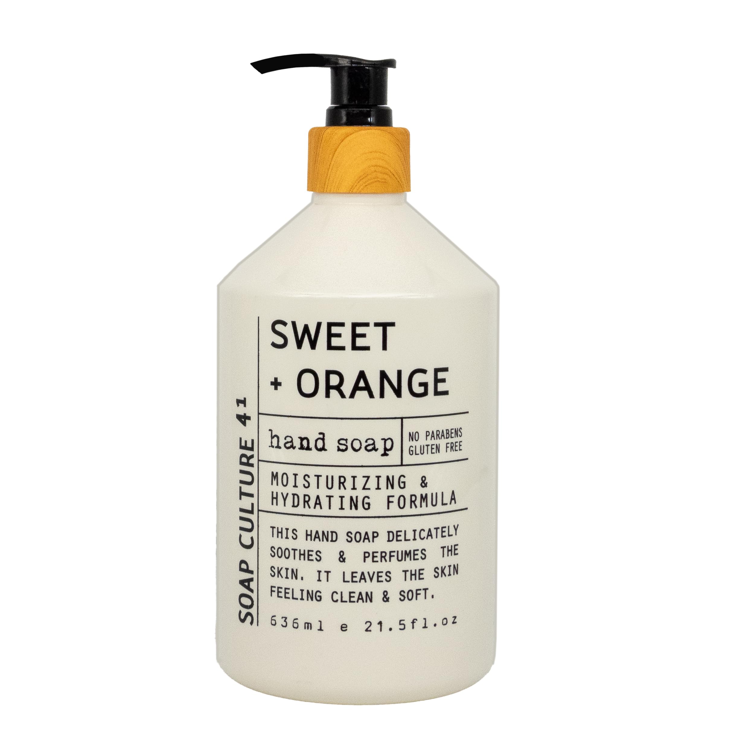 Home & Body Company etiquetas con nombres de fragancias mostrando Sweet Orange y Lavender Thyme