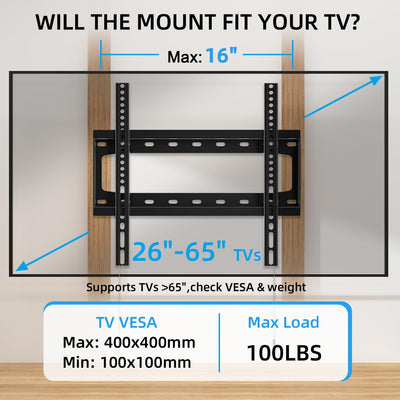 HOME VISION side profile highlighting the 1-inch low-profile gap for neater appearance