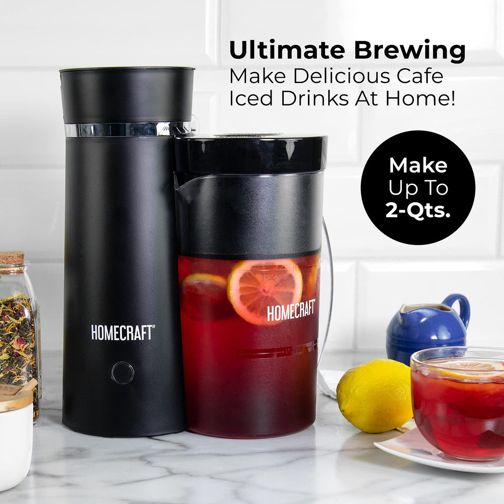Homecraft detalle de la jarra doble aislada que mantiene bebidas frías por más tiempo