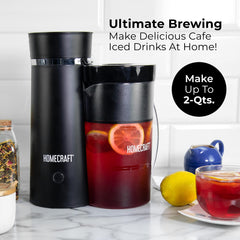 Homecraft detalle de la jarra doble aislada que mantiene bebidas frías por más tiempo