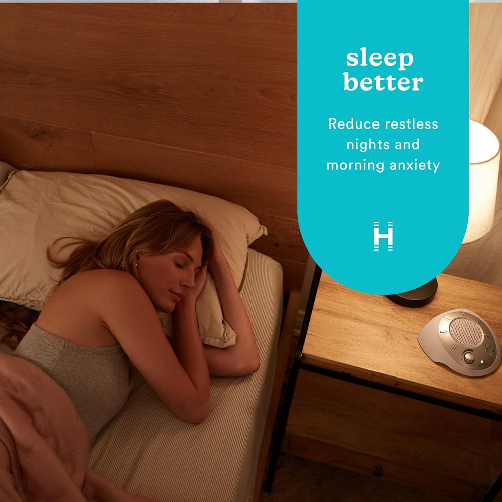Homedics SoundSleep detalle de botones y textura para manejo táctil sencillo y configuración rápida