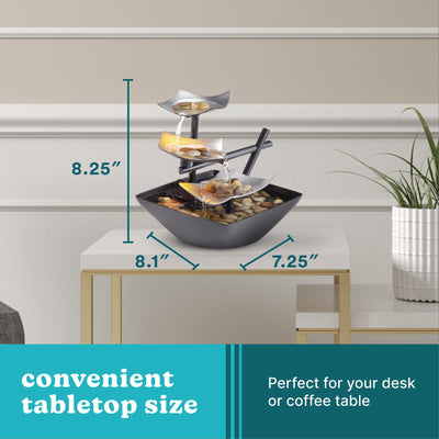 Homedics comparación de tamaño para ver proporciones en una mesa