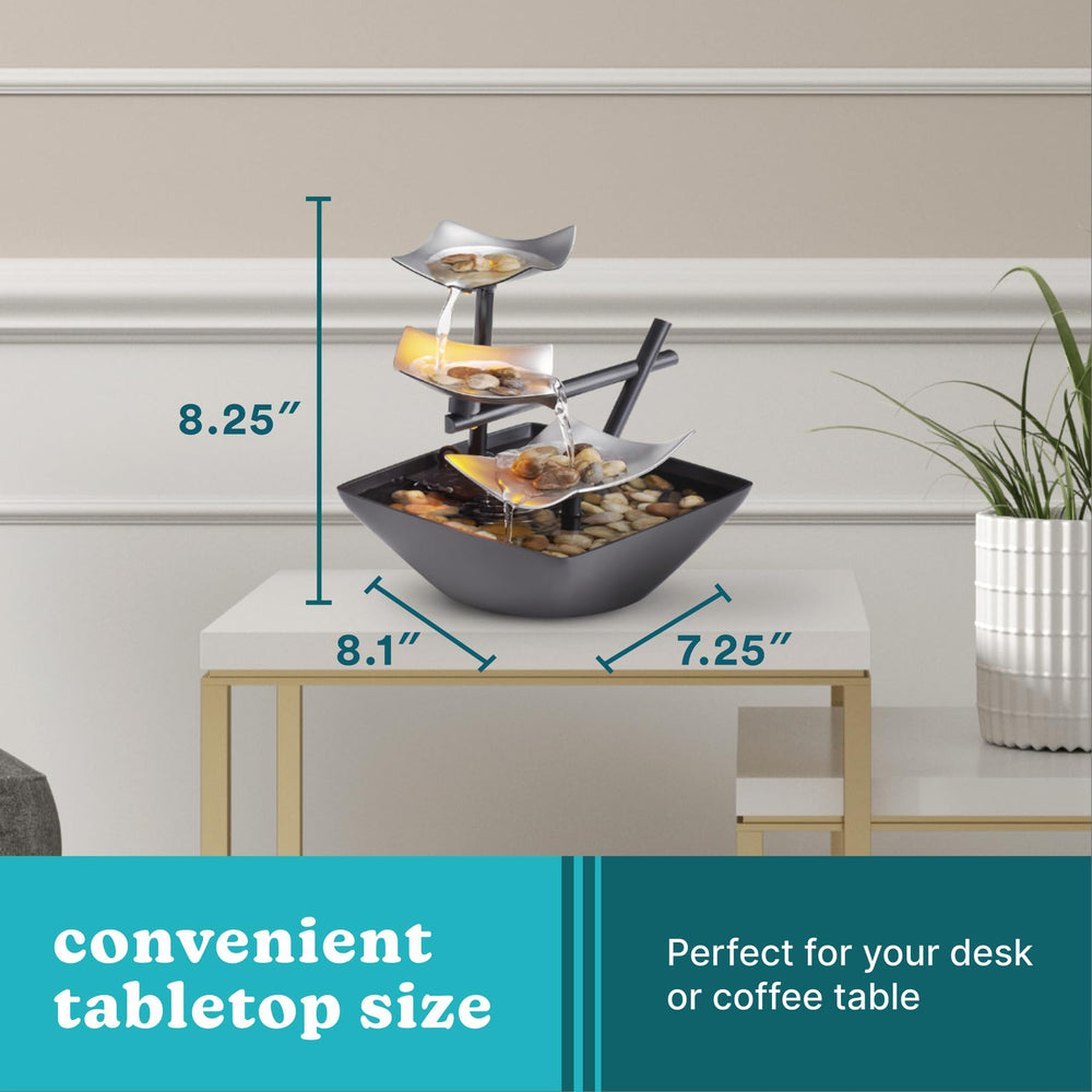 Homedics comparación de tamaño para ver proporciones en una mesa