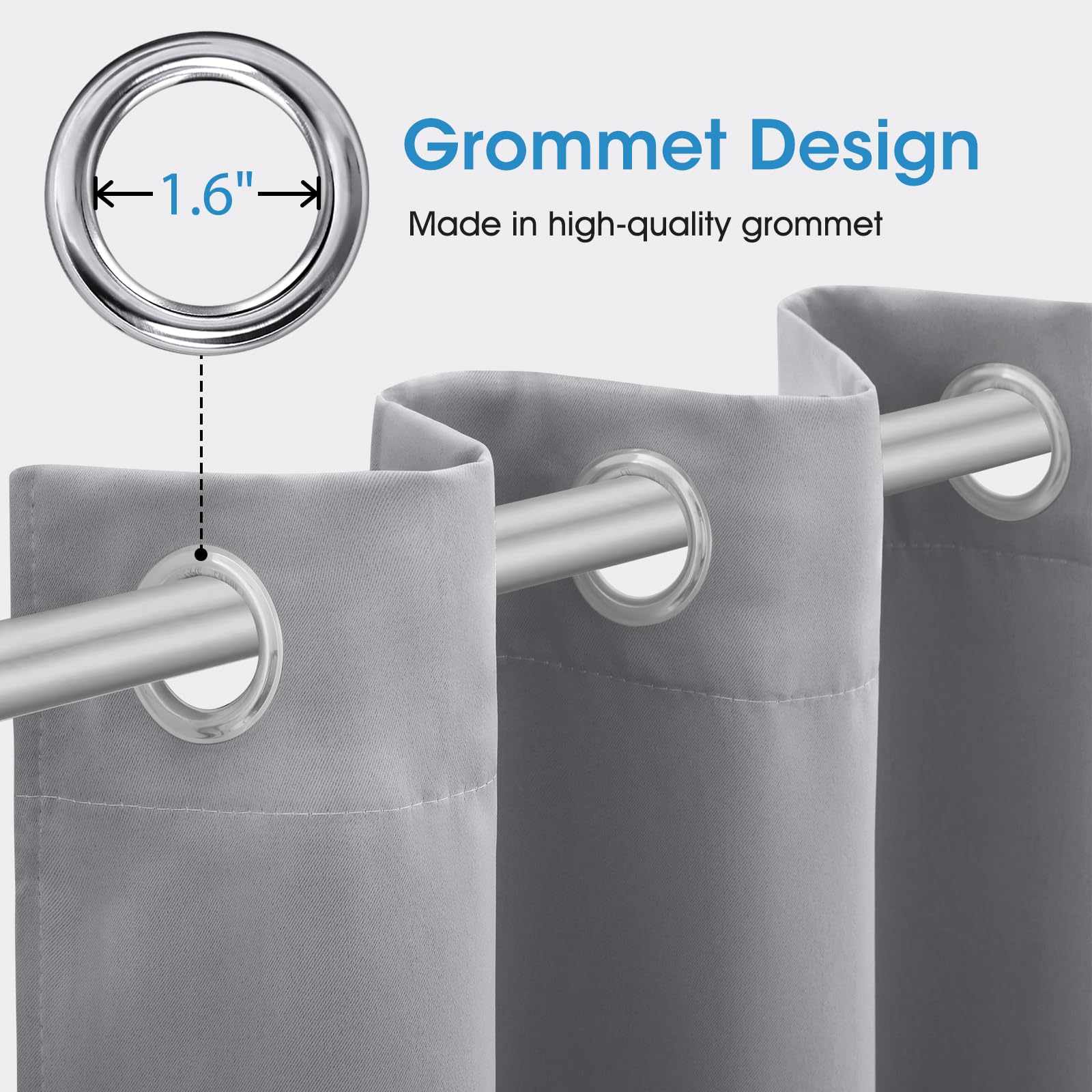 HOMEIDEAS caída y pliegues uniformes que añaden elegancia
