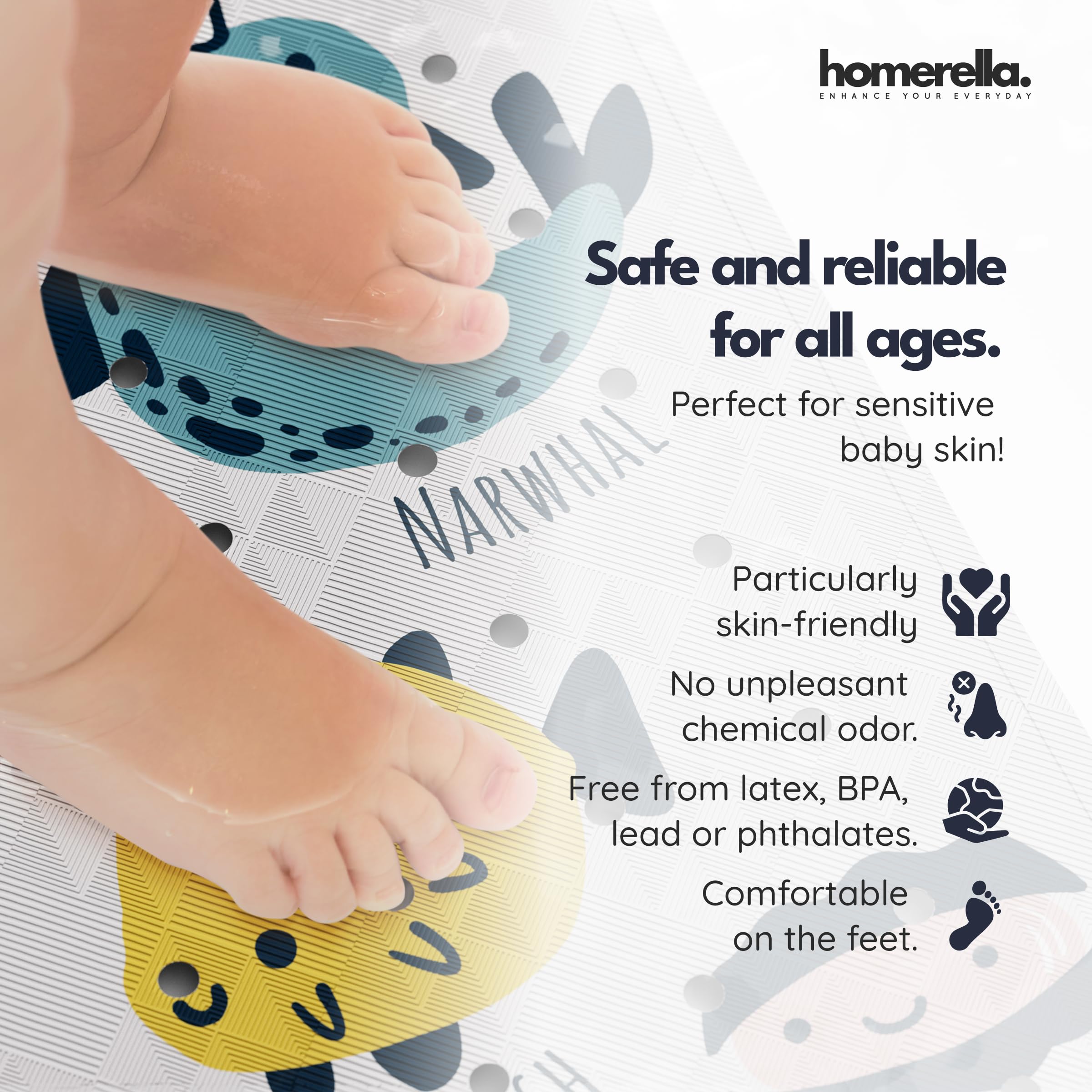 Homerella primer plano de ventosas mostrando agarre firme para seguridad