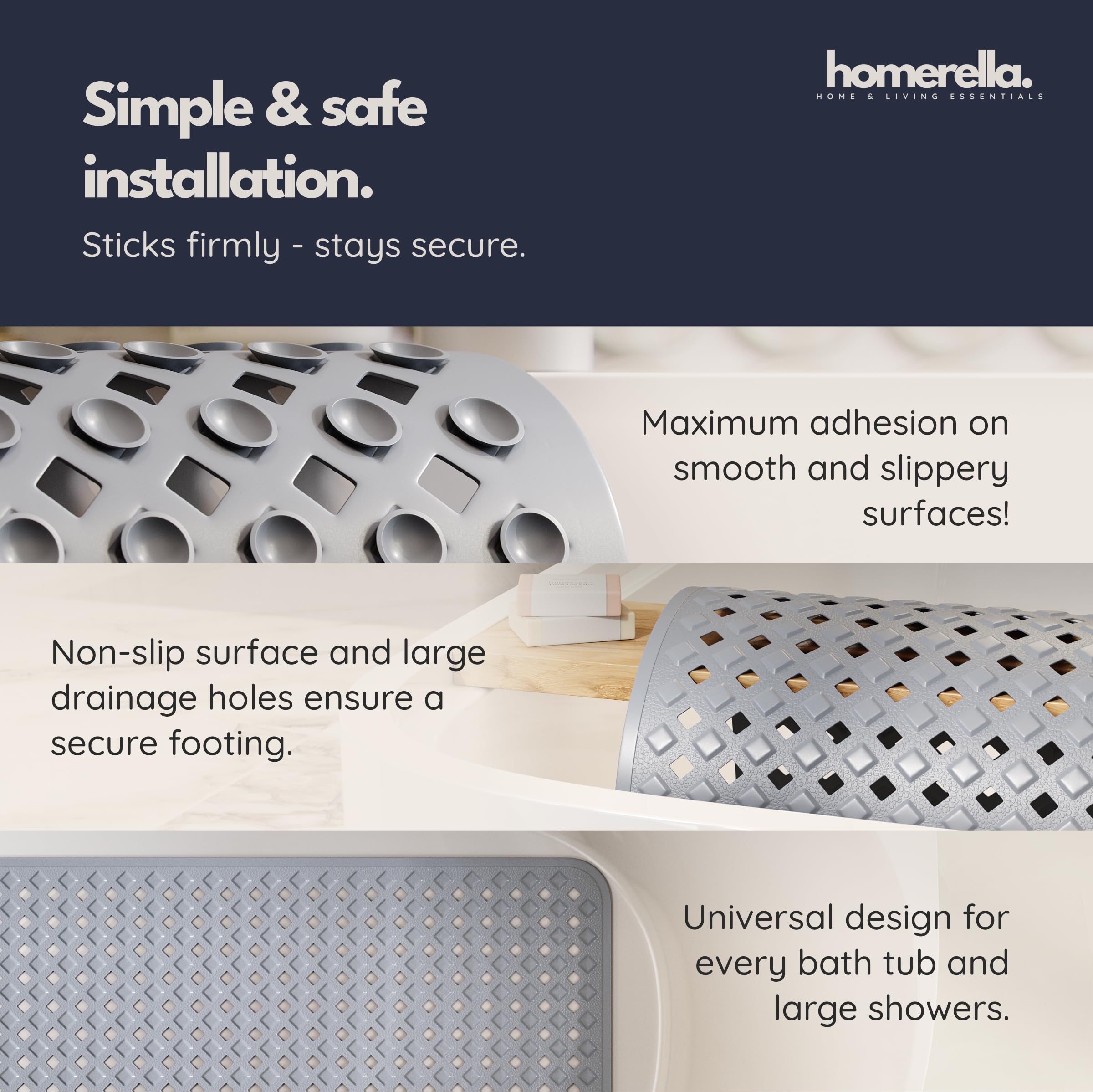 Homerella ganchos autoadhesivos incluidos para colgar y ventilar