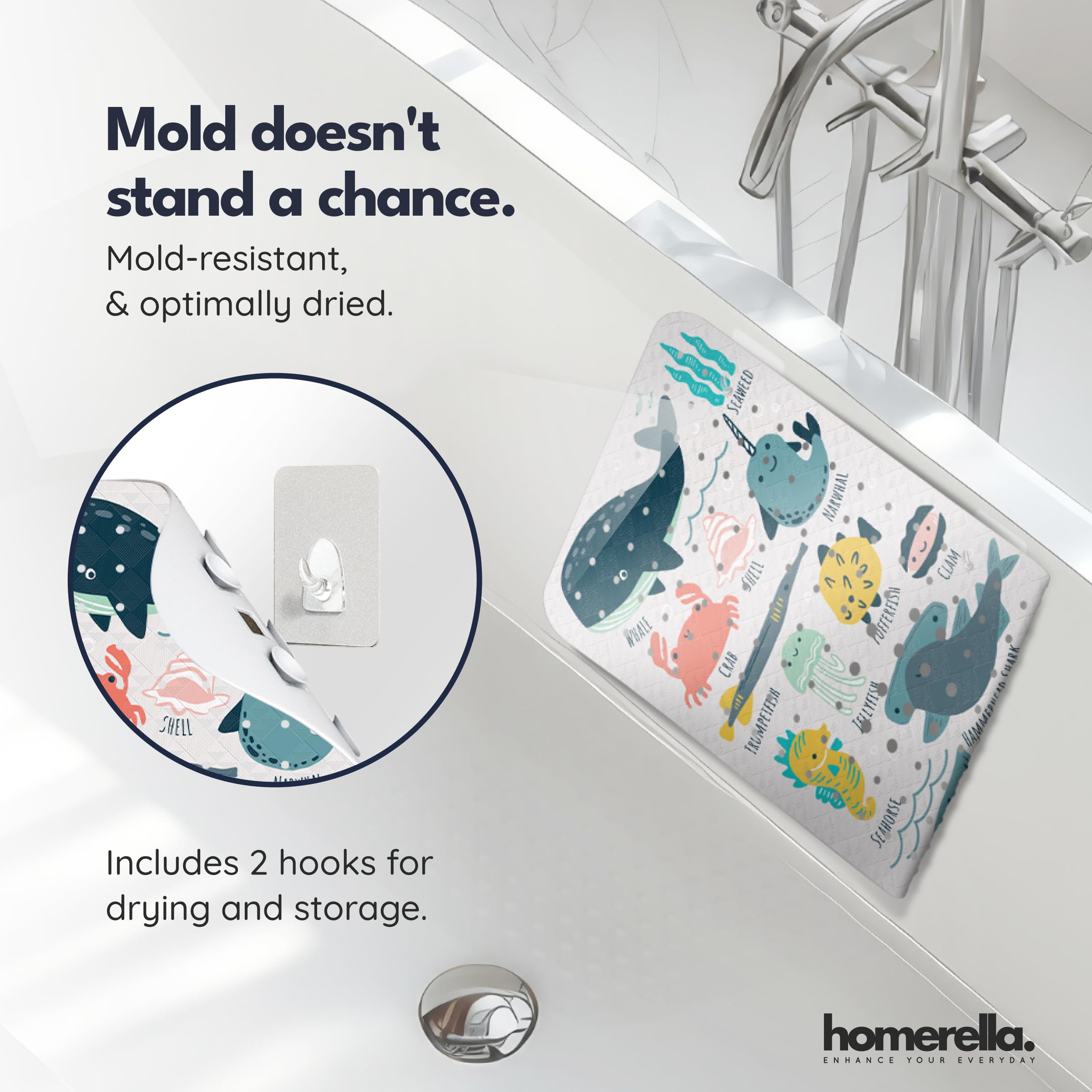 Homerella textura superior suave para pies que evita deslizamientos