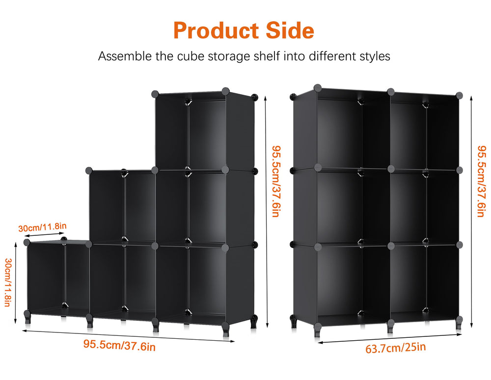 HOMIDEC cubo con caja de tela demostrando compatibilidad y orden