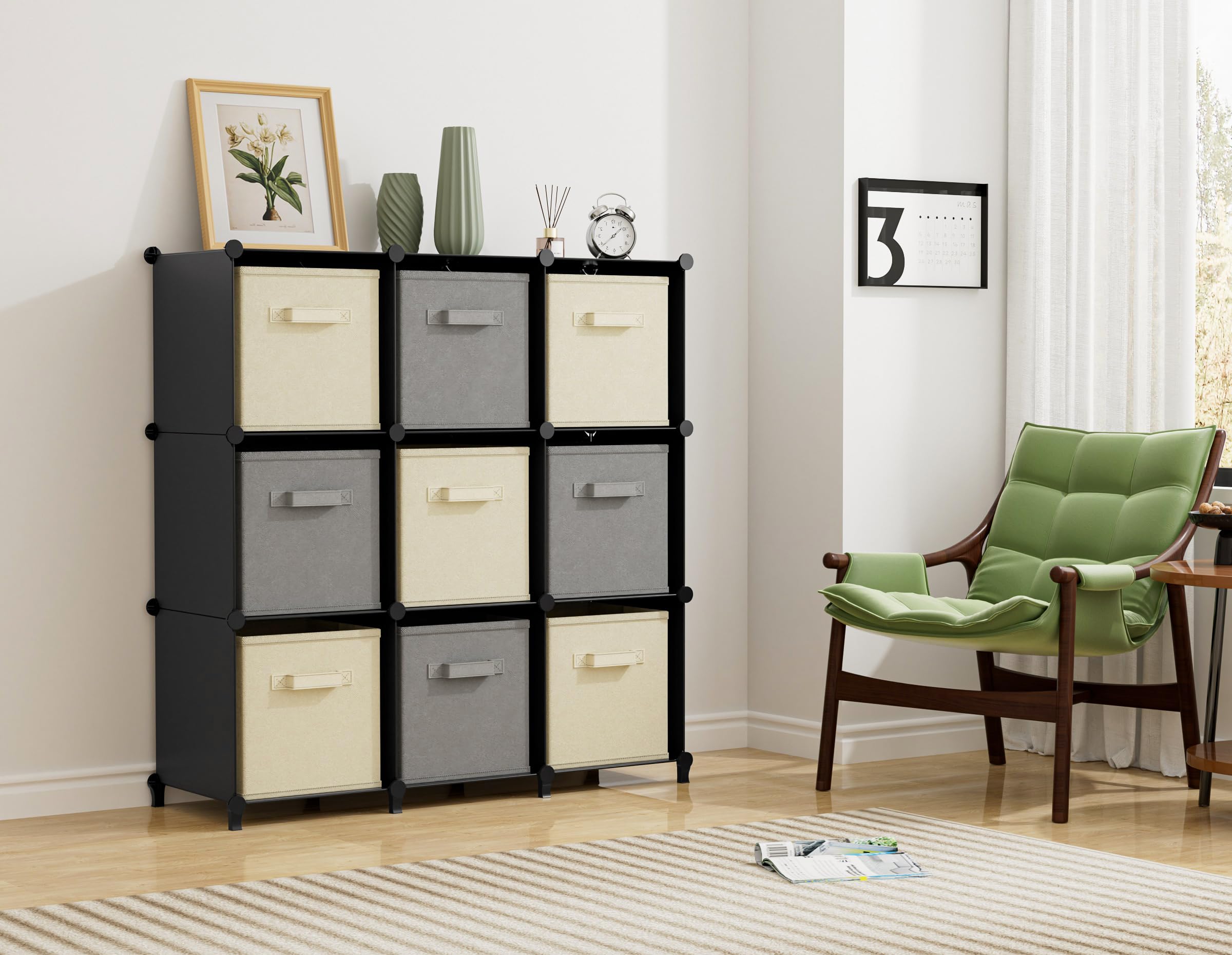 HOMIDEC cubo con cajas de almacenamiento, facilita organización rápida
