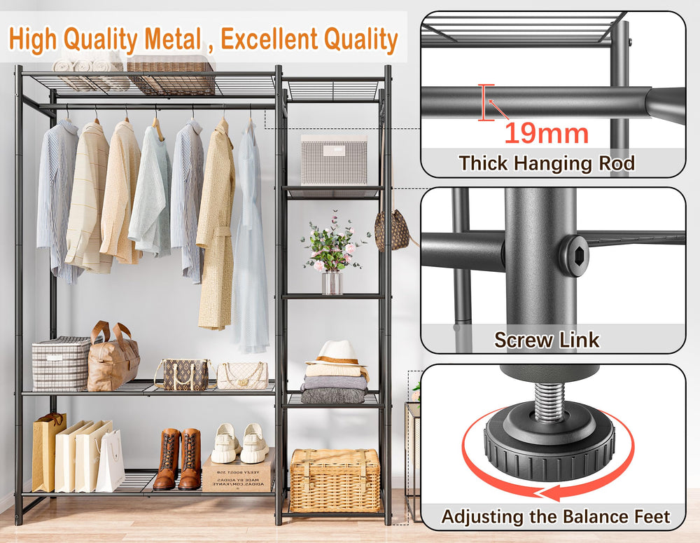HOMIDEC two-tier shoe rack filled with shoes maximizing compact storage