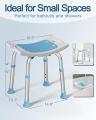 HOMLAND image of wide non-slip rubber feet providing secure shower-floor grip