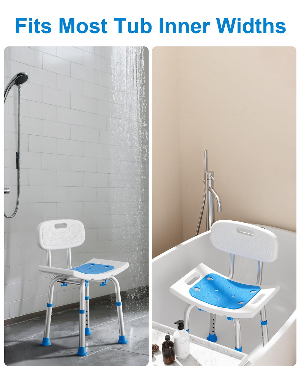 HOMLAND silla en uso en baño mostrando comodidad diaria