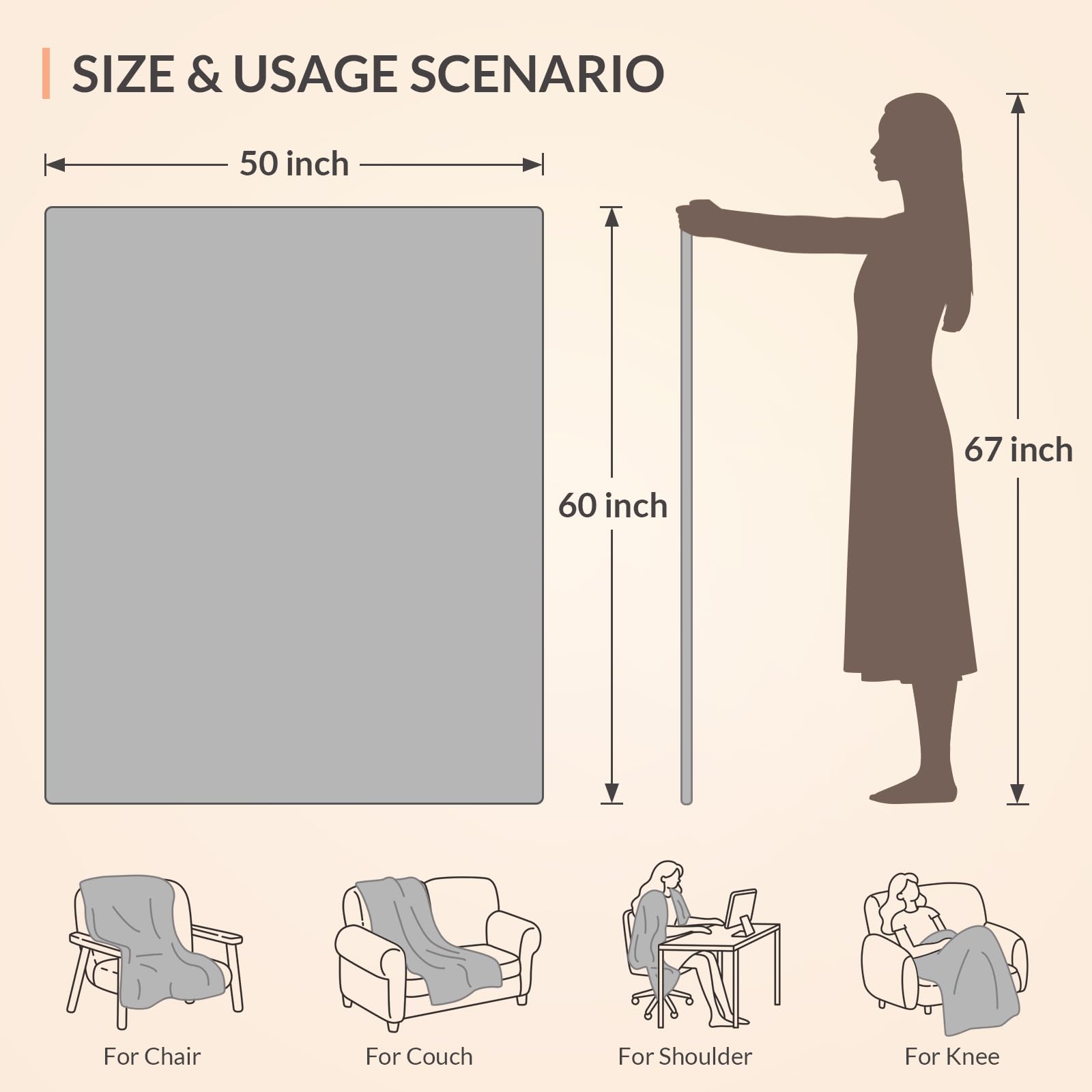 HOMLYNS uso en oficina para siesta cálida y portátil