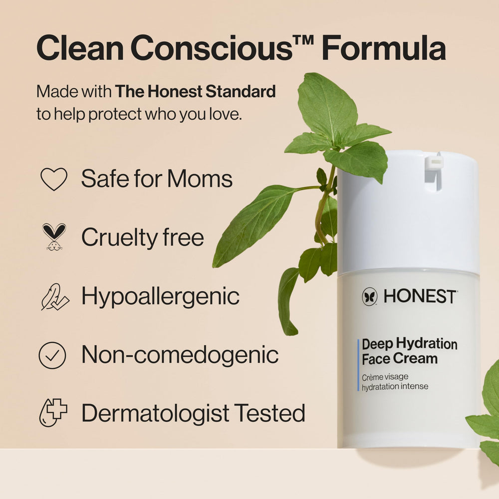Honest Beauty aplicación en rostro demostrando absorción y suavidad