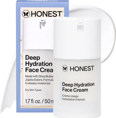 Honest Beauty envase frontal mostrando diseño y beneficios hidratantes