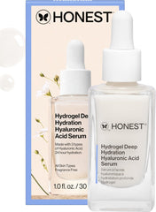 Honest Beauty envase frontal del serum mostrando diseño y volumen práctico