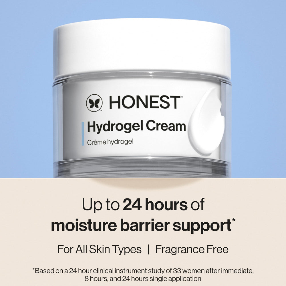 Honest Beauty textura en primer plano, gel acuoso que refresca la piel