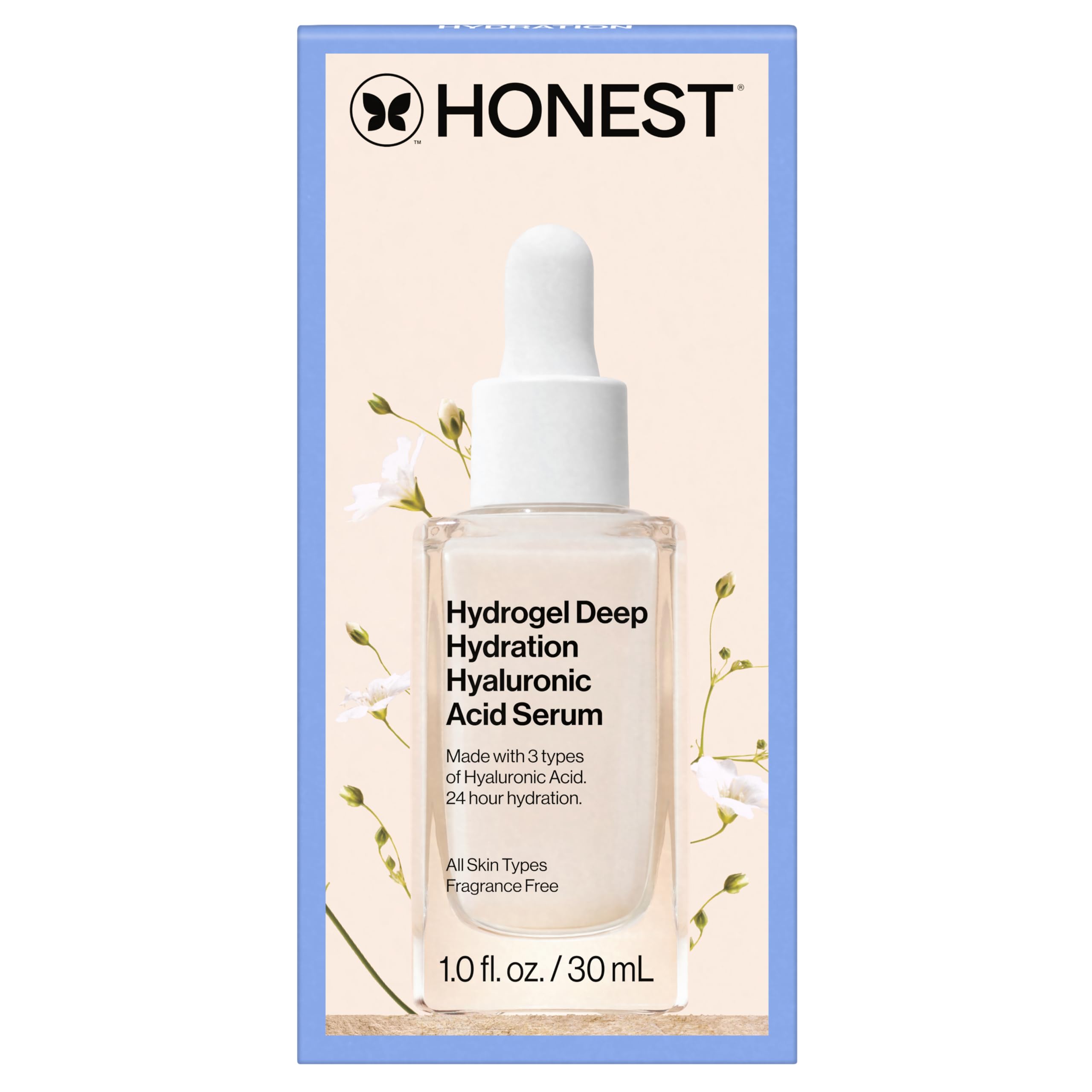 Piel cercana tras uso de Honest Beauty mostrando aspecto relleno y suave