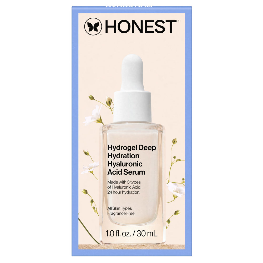 Piel cercana tras uso de Honest Beauty mostrando aspecto relleno y suave