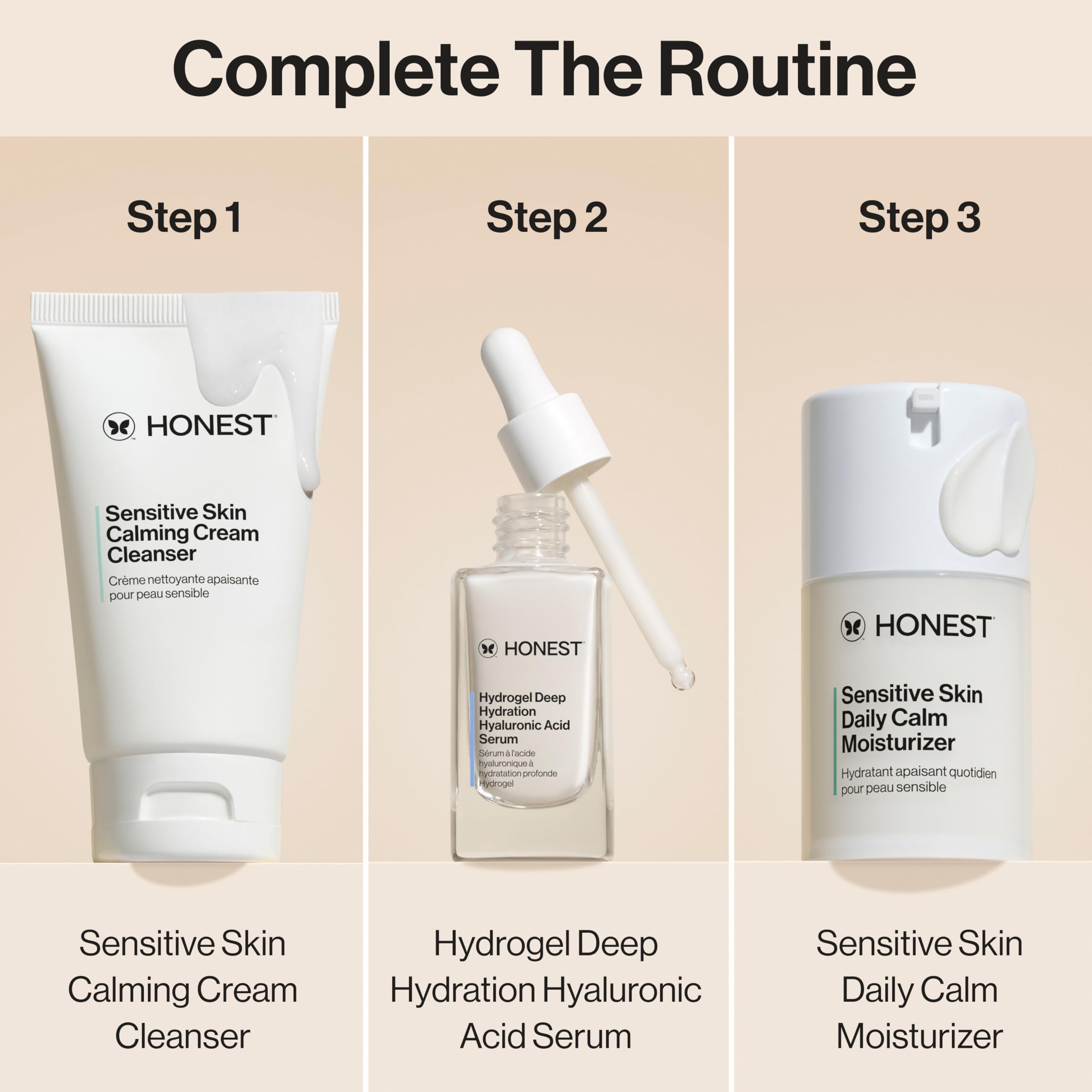 Honest Beauty comparación de tamaño 50 ml ideal para viajes y uso diario
