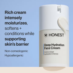 Honest Beauty textura de crema espesa que aporta hidratación duradera