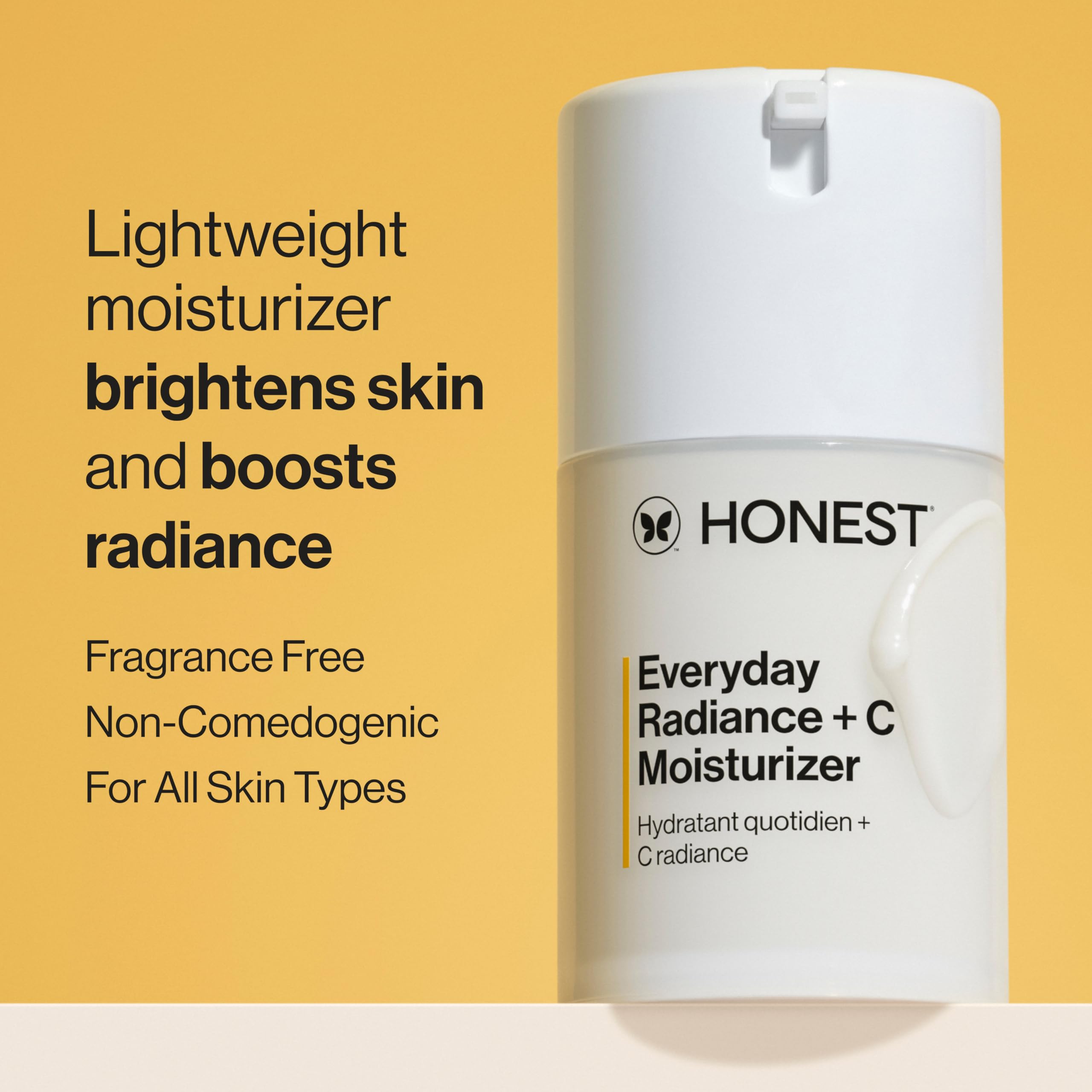 Honest Beauty crema en textura ligera que se absorbe rápidamente