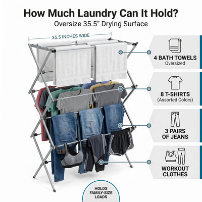 Honey-Can-Do folded flat for compact storage and easy space saving