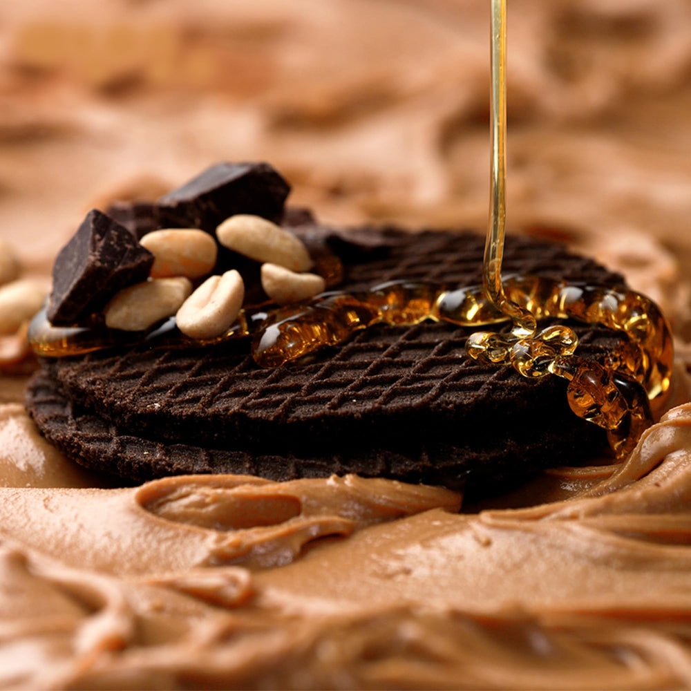 Honey Stinger waffle guardado en bolsa de gimnasio listo para entrenamiento
