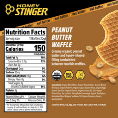 Honey Stinger waffle primer plano de textura suave, digestión fácil