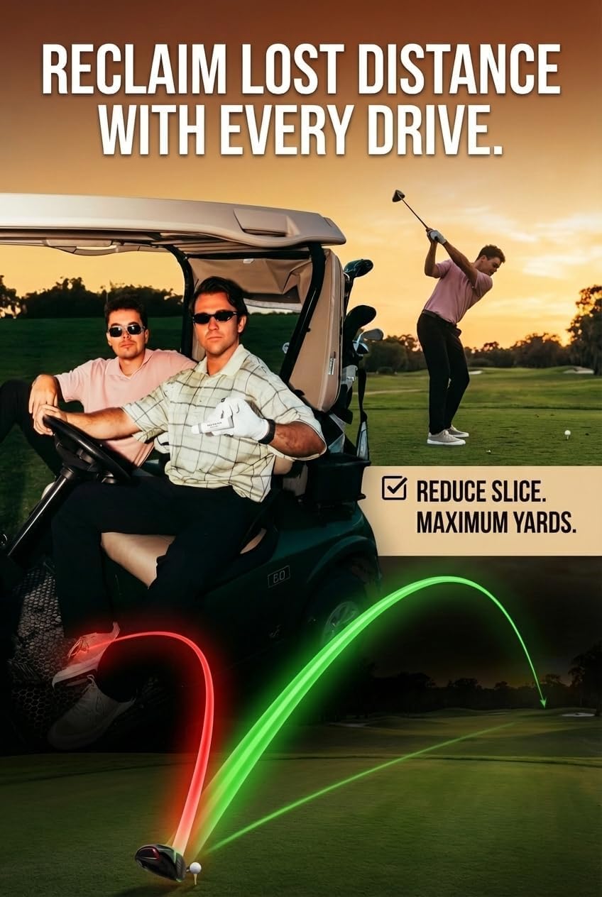 Honey Golf Honeystick visible impact mark on driver showing exact contact feedback