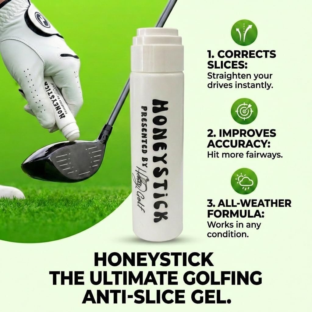 Honey Golf Honeystick on tee box lifestyle image showing better control and confidence