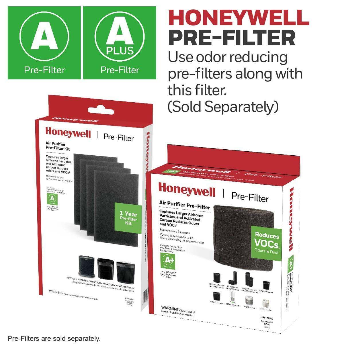 Honeywell purificador con filtro HEPA R en sala, aire más fresco