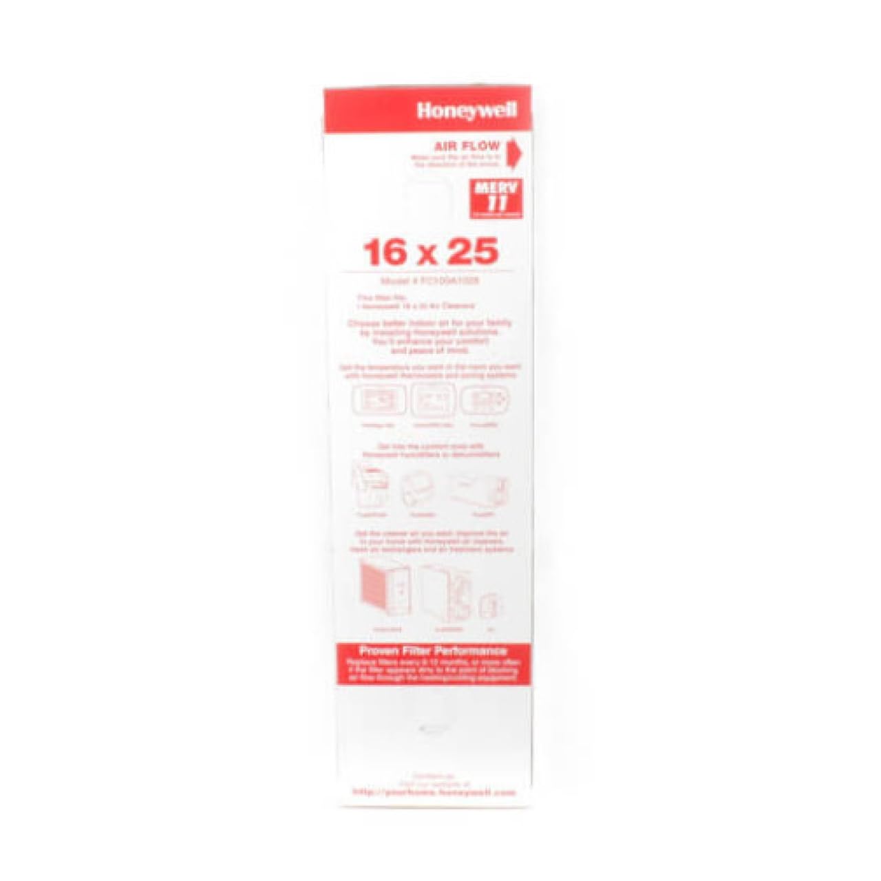 Honeywell Home filtro instalado en unidad HVAC, facilita mantenimiento sencillo