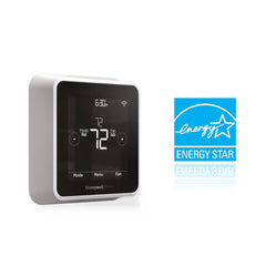 Honeywell Home T5 detalle del logo y acabado que transmite durabilidad