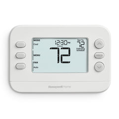 Honeywell Home X2P frente blanco con pantalla grande que facilita lectura