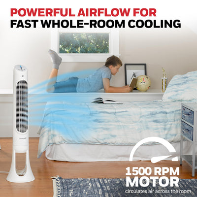 Honeywell HYF260 mando a distancia que facilita ajustes desde la cama o sofá