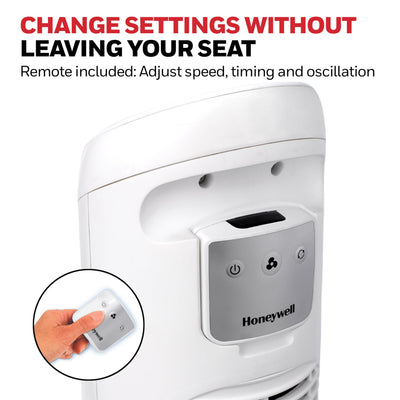 Honeywell HYF260 comparación de tamaño mostrando escala y ocupación mínima