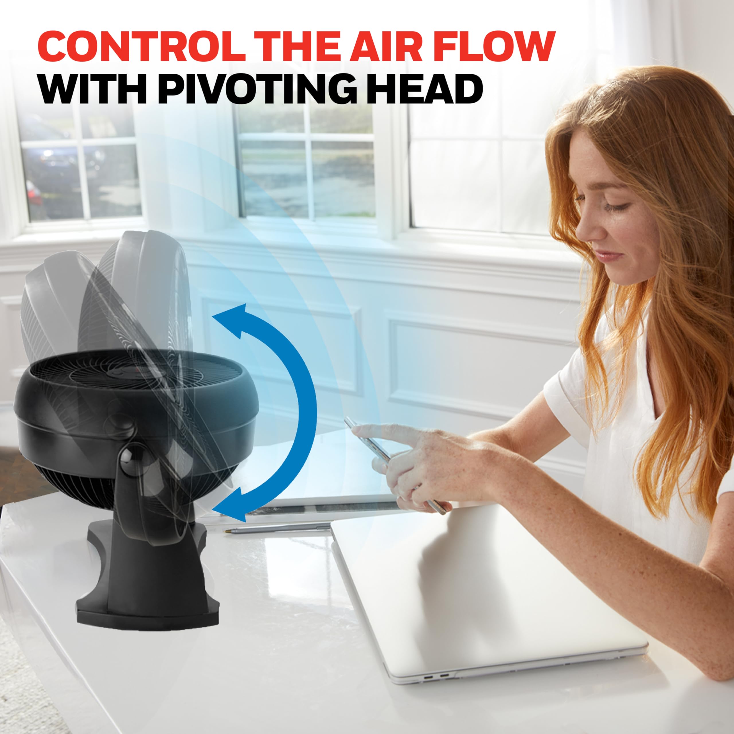 Honeywell TurboForce inclinación 90 grados para dirigir la brisa donde quieras