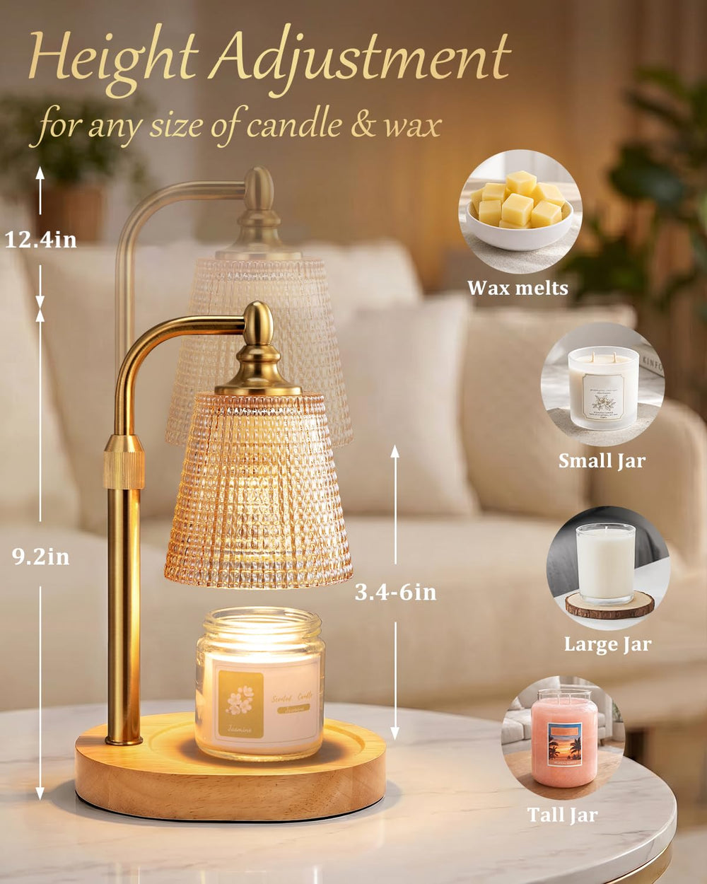 Hong-in base de madera con almohadillas antideslizantes para mayor estabilidad