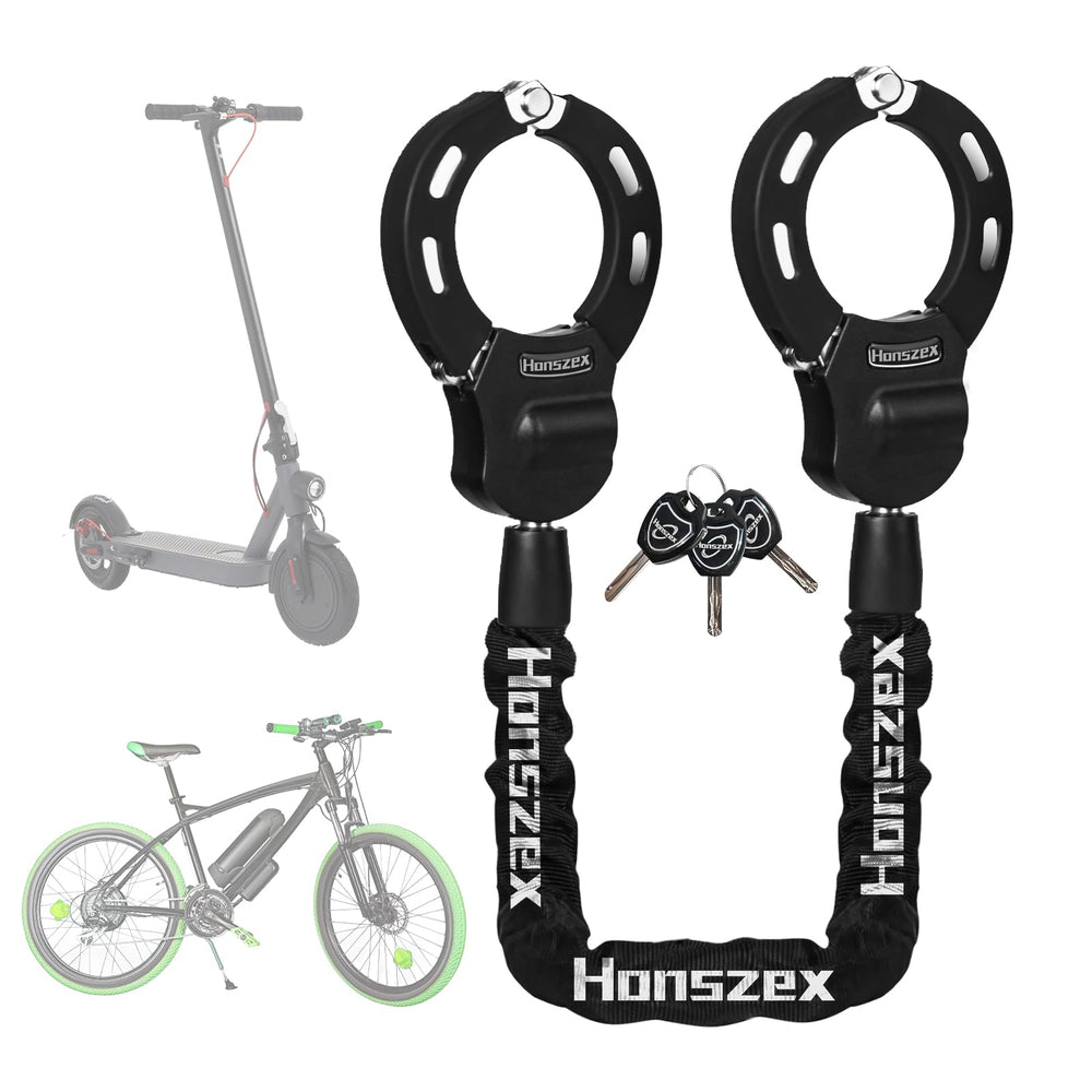 Honszex candado frontal mostrando cuerpo de aleación y funda protectora