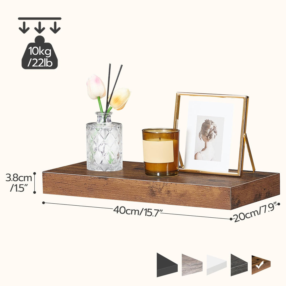 HOOBRO shelf in bathroom holding toiletries and decor for organized countertop-free storage