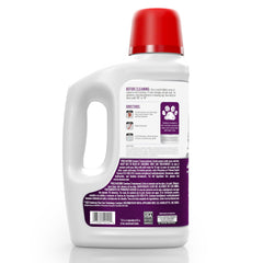 Hoover label close-up showing product details and benefit enzyme cleaning power
