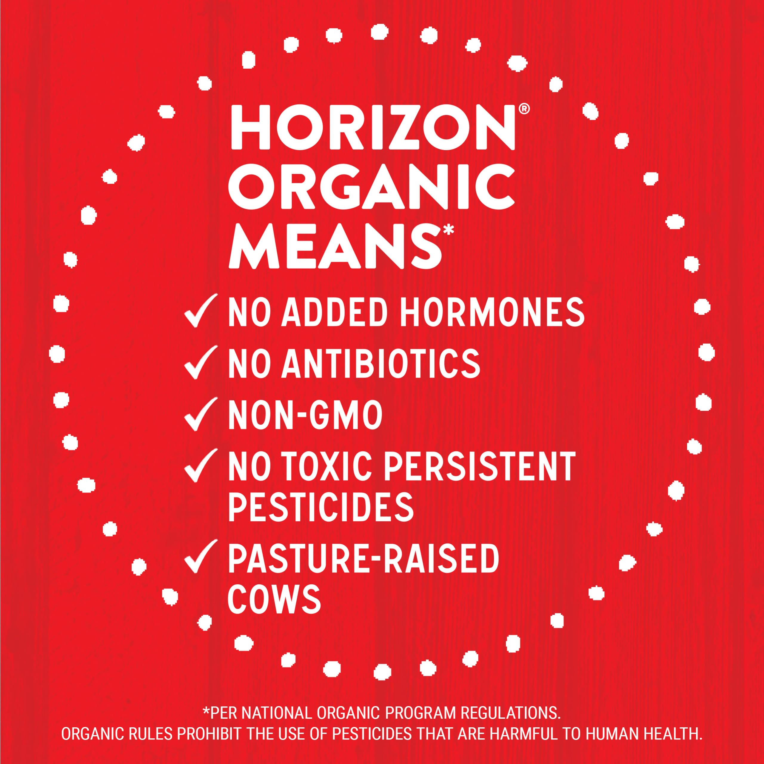 Horizon Organic comparación de tamaño junto a objetos comunes para referencia