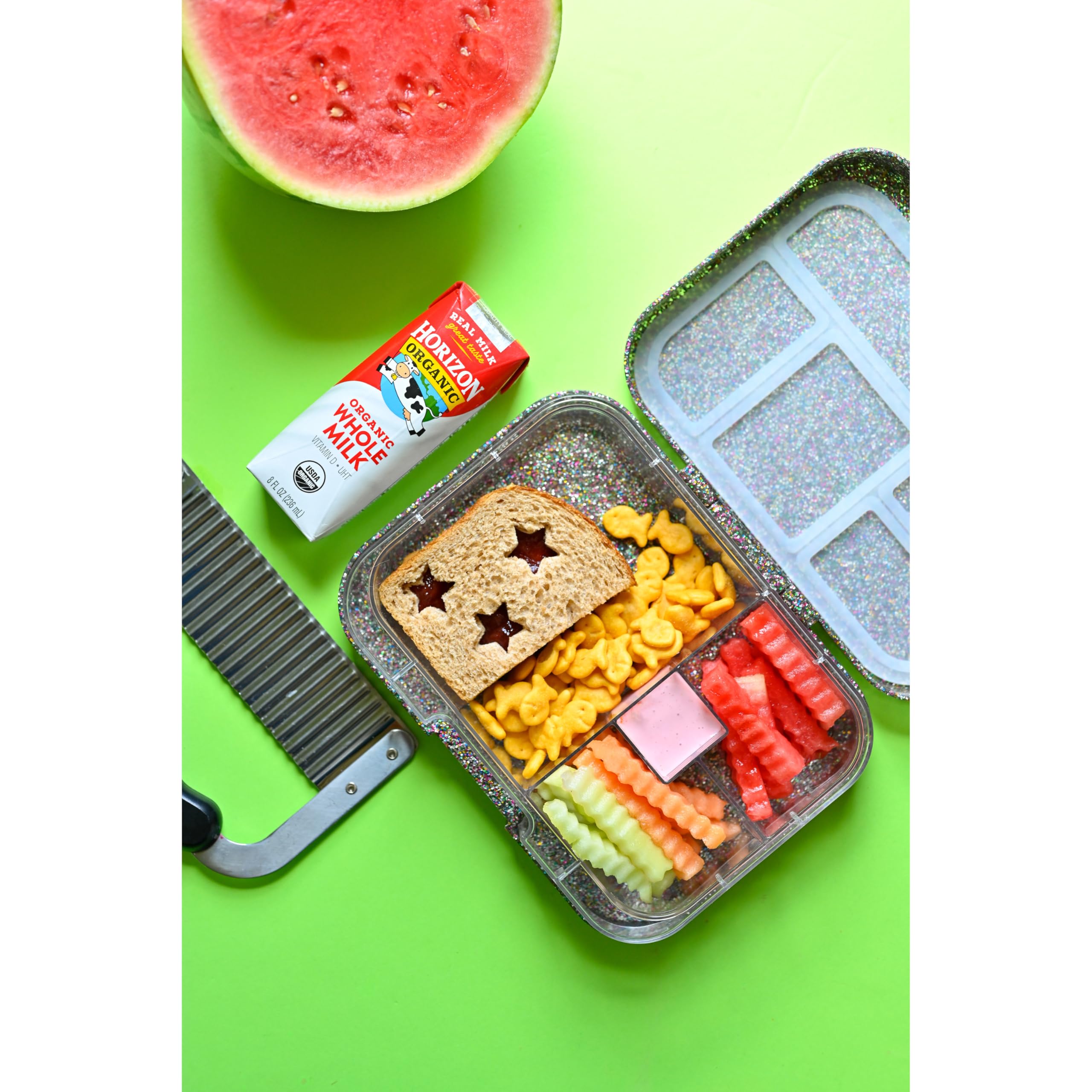 Horizon Organic caja junto a fruta tras ejercicio para recuperación con proteína